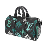 LOUIS VUITTON ルイヴィトン モノグラムエクリプス キーポル バンドリエール 25 LVグラフィティヴェール 黒 M21399 メンズ モノグラムキャンバス ハンドバッグ Aランク 中古 銀蔵