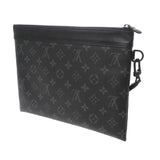LOUIS VUITTON ルイヴィトン モノグラムエクリプス ポシェット トゥ ゴー ブラック M81569 メンズ モノグラムキャンバス セカンドバッグ Aランク 中古 銀蔵