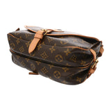 LOUIS VUITTON ルイヴィトン モノグラム ソミュール 30 ブラウン M42256 レディース モノグラムキャンバス ショルダーバッグ ABランク 中古 銀蔵