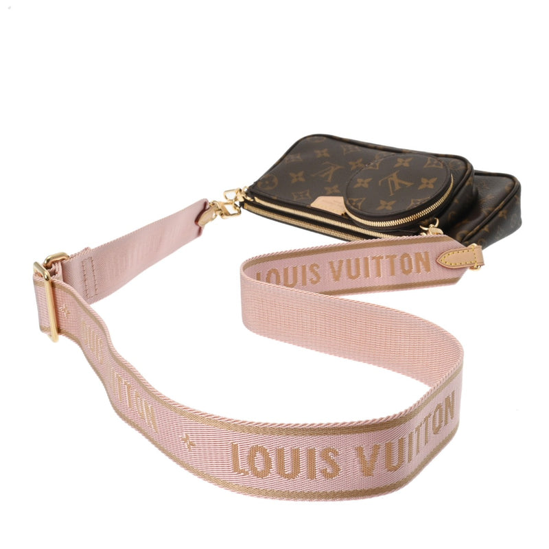 LOUIS VUITTON ルイヴィトン モノグラム ミュルティ ポシェットアクセソワール ローズクレール M44840 レディース モノグラムキャンバス ショルダーバッグ Aランク 中古 銀蔵