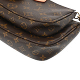 LOUIS VUITTON ルイヴィトン モノグラム ミュルティ ポシェットアクセソワール ローズクレール M44840 レディース モノグラムキャンバス ショルダーバッグ Aランク 中古 銀蔵