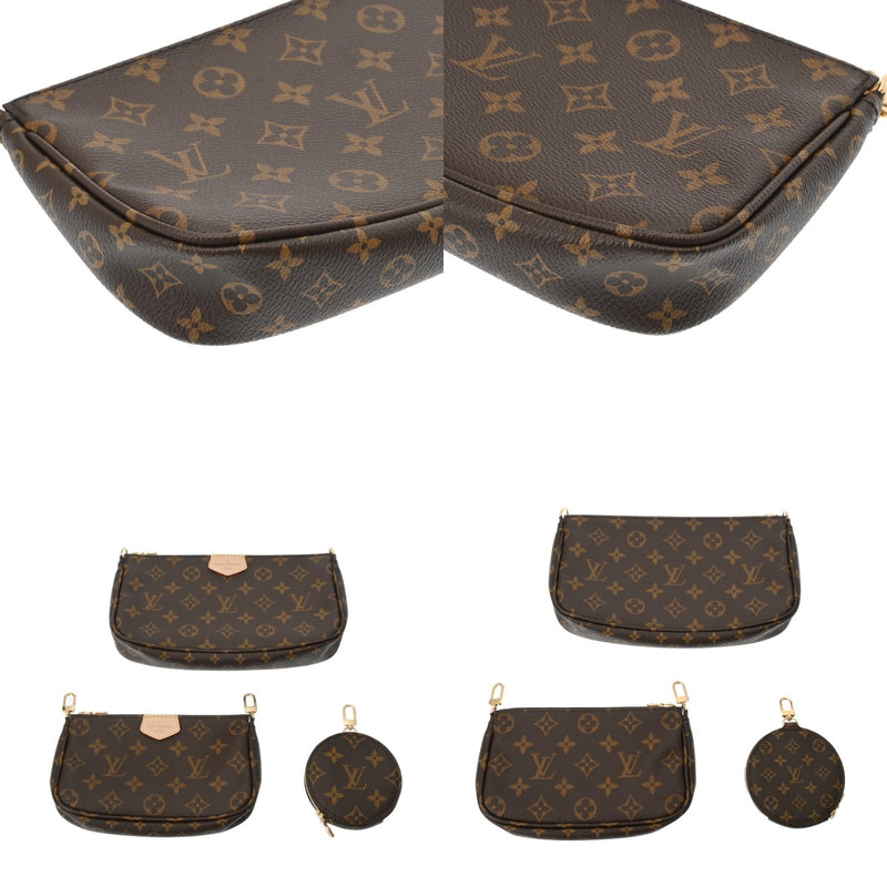 LOUIS VUITTON ルイヴィトン モノグラム ミュルティ ポシェットアクセソワール ローズクレール M44840 レディース モノグラムキャンバス ショルダーバッグ Aランク 中古 銀蔵