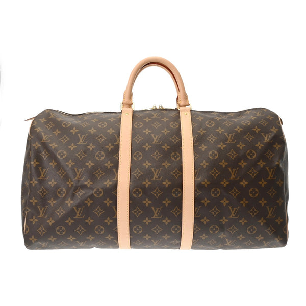 LOUIS VUITTON ルイヴィトン モノグラム キーポル 55 新型 ブラウン M41424 ユニセックス モノグラムキャンバス ボストンバッグ 新同 中古 銀蔵