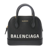 BALENCIAGA バレンシアガ ヴィル トップハンドル XXS ブラック 525050 レディース レザー ハンドバッグ Aランク 中古 銀蔵