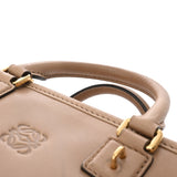 LOEWE ロエベ アマソナ 23 ホワイト レディース カーフ ハンドバッグ Bランク 中古 銀蔵