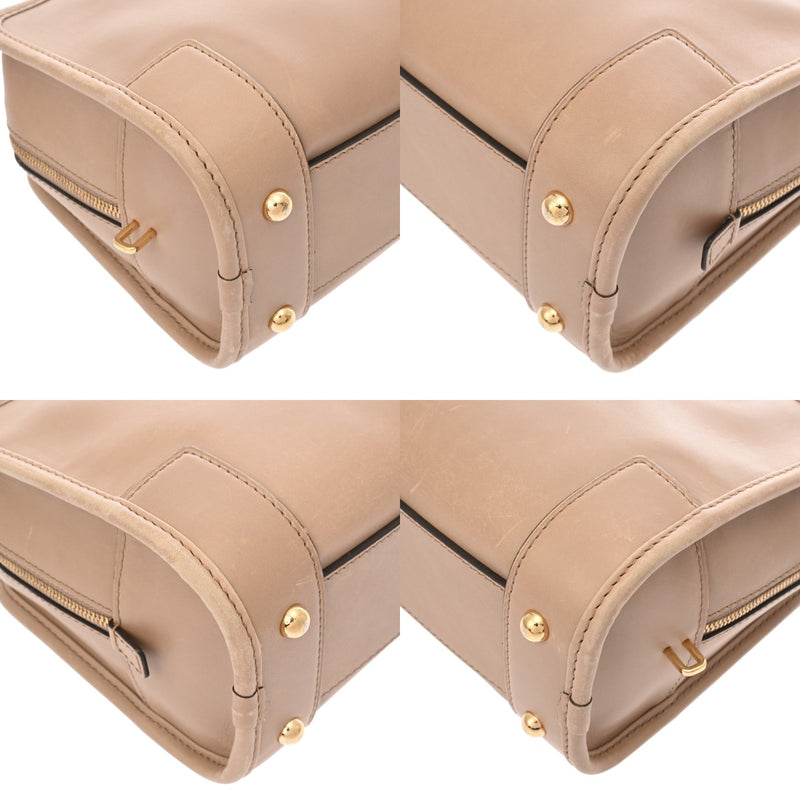 LOEWE ロエベ アマソナ 23 ホワイト レディース カーフ ハンドバッグ Bランク 中古 銀蔵