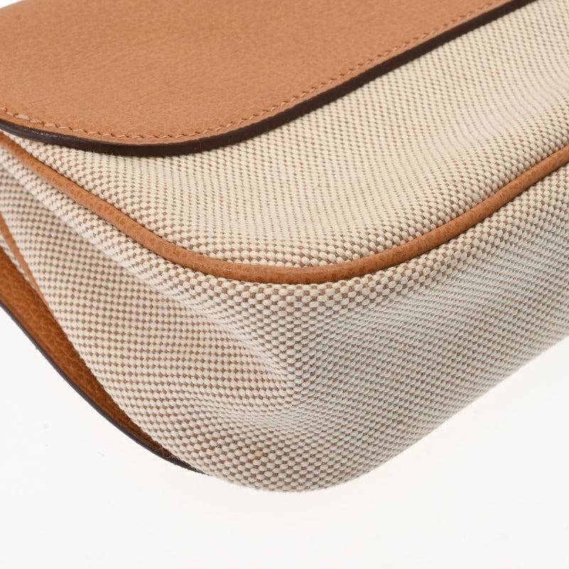 HERMES エルメス サック コロラド PM ナチュラル エクリュ □I刻印(2005年頃) ユニセックス トワルシェブロン ヴァッシュリエージュ ショルダーバッグ Aランク 中古 銀蔵