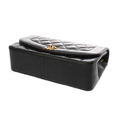 CHANEL シャネル マトラッセ ダイアナ 25cm チェーンショルダー ブラック A01165 レディース ラムスキン ショルダーバッグ ABランク 中古 銀蔵