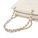 CHANEL シャネル マトラッセ PTT プチタイムレストート ホワイト A18004 レディース キャビアスキン ハンドバッグ ABランク 中古 銀蔵