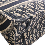 CHRISTIAN DIOR クリスチャンディオール ブックトート スモール  ネイビー/ベージュ レディース キャンバス トートバッグ ABランク 中古 銀蔵