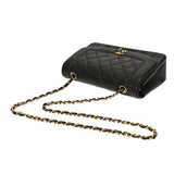 CHANEL シャネル マトラッセ ダイアナ 25cm チェーンショルダー ブラック A01165 レディース ラムスキン ショルダーバッグ ABランク 中古 銀蔵