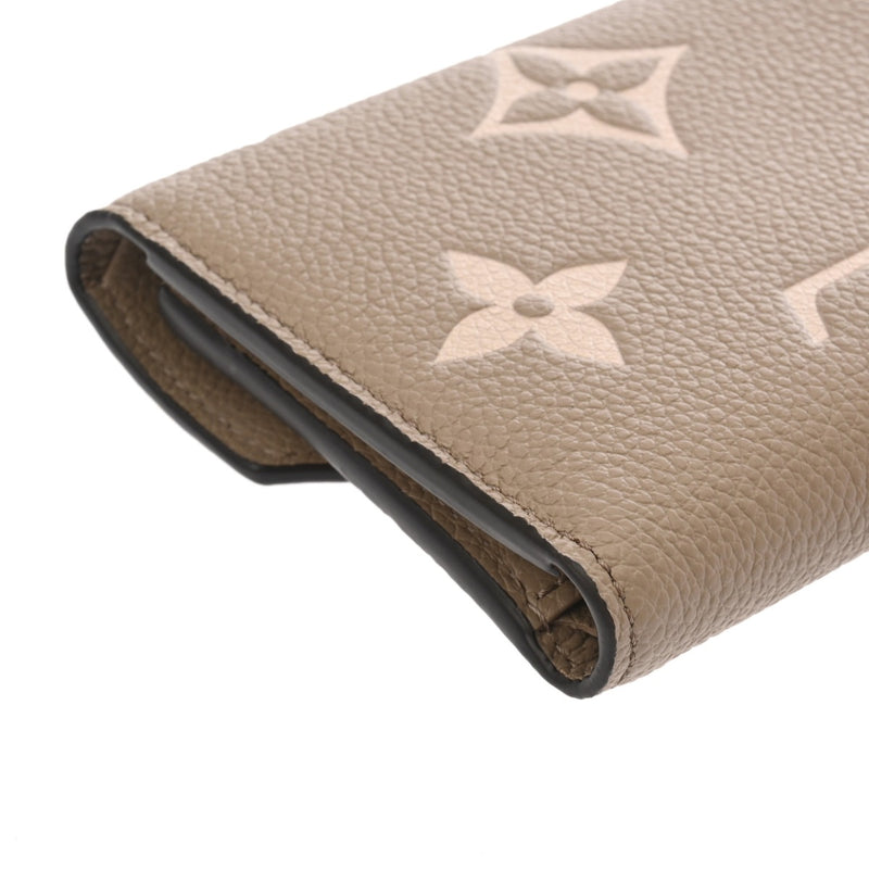 LOUIS VUITTON ルイヴィトン モノグラムアンプラント ポルトフォイユ ヴィクトリーヌ トゥルトレームクレーム M81861 レディース レザー 二つ折り財布 Aランク 中古 銀蔵