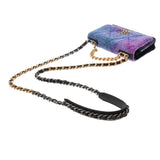 CHANEL シャネル シャネル19 チェーンショルダーバッグ パープル/ブルー レディース キルティング/カーフ ショルダーバッグ ABランク 中古 銀蔵