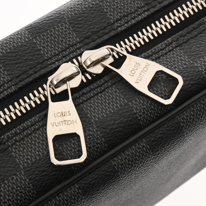 LOUIS VUITTON ルイヴィトン ダミエグラフィット トゥルーストワレ GM ブラック N47521 メンズ ダミエキャンバス ポーチ Aランク 中古 銀蔵