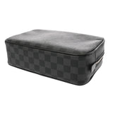 LOUIS VUITTON ルイヴィトン ダミエグラフィット トゥルーストワレ GM ブラック N47521 メンズ ダミエキャンバス ポーチ Aランク 中古 銀蔵