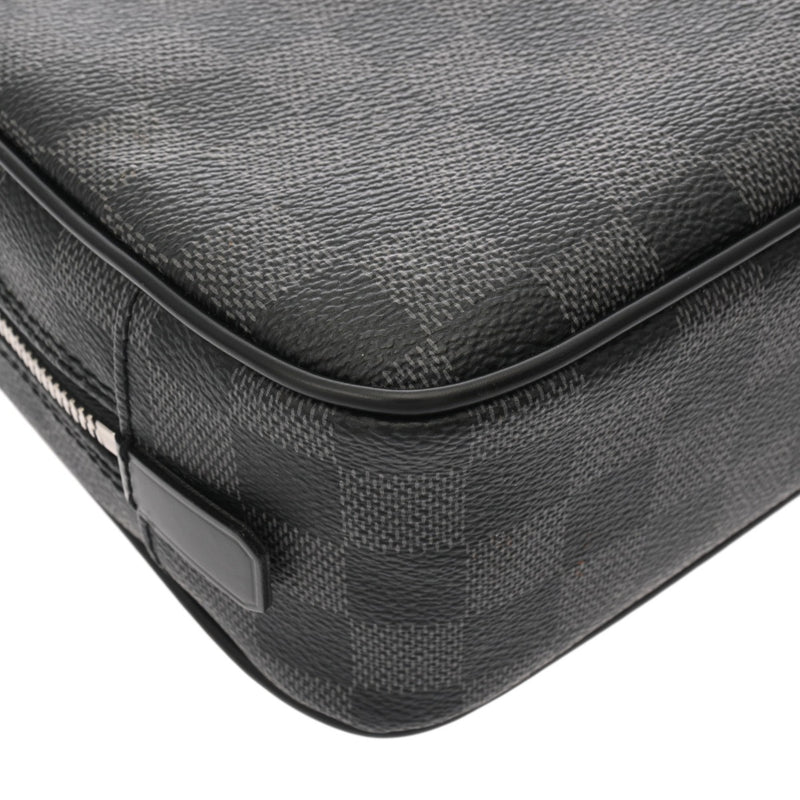 LOUIS VUITTON ルイヴィトン ダミエグラフィット トゥルーストワレ GM ブラック N47521 メンズ ダミエキャンバス ポーチ Aランク 中古 銀蔵