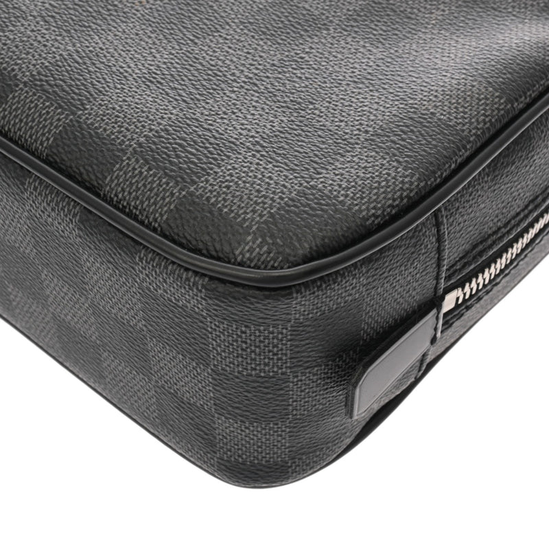 LOUIS VUITTON ルイヴィトン ダミエグラフィット トゥルーストワレ GM ブラック N47521 メンズ ダミエキャンバス ポーチ Aランク 中古 銀蔵