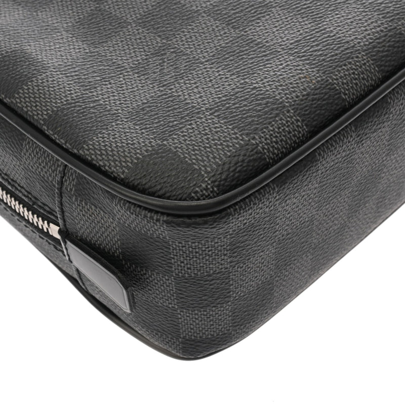 LOUIS VUITTON ルイヴィトン ダミエグラフィット トゥルーストワレ GM ブラック N47521 メンズ ダミエキャンバス ポーチ Aランク 中古 銀蔵