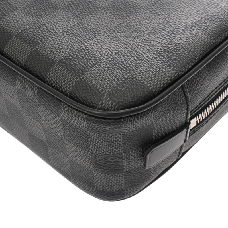 LOUIS VUITTON ルイヴィトン ダミエグラフィット トゥルーストワレ GM ブラック N47521 メンズ ダミエキャンバス ポーチ Aランク 中古 銀蔵