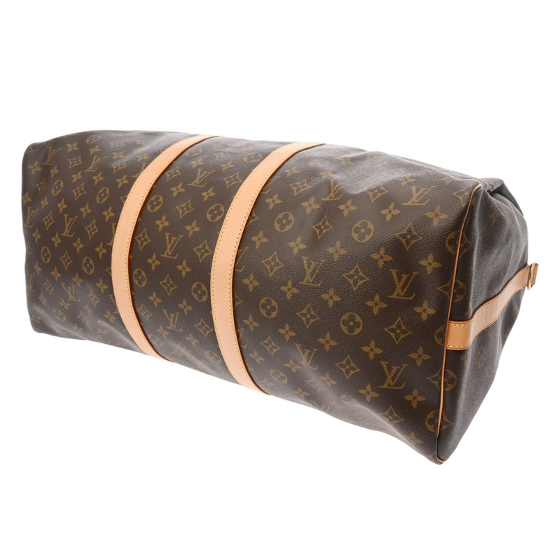 LOUIS VUITTON ルイヴィトン モノグラム キーポル バンドリエール 55 ブラウン M41414 ユニセックス モノグラムキャンバス ボストンバッグ ABランク 中古 銀蔵