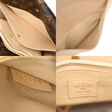 LOUIS VUITTON ルイヴィトン モノグラム ドゥブル V クレーム M54438 レディース モノグラムキャンバス ハンドバッグ ABランク 中古 銀蔵