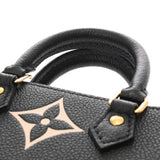 LOUIS VUITTON ルイヴィトン モノグラムアンプラント プティットサックプラ ノワール/ベージュ M81416 レディース レザー 2WAYバッグ 中古 銀蔵