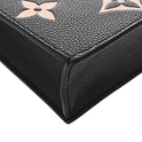 LOUIS VUITTON ルイヴィトン モノグラムアンプラント プティットサックプラ ノワール/ベージュ M81416 レディース レザー 2WAYバッグ 中古 銀蔵
