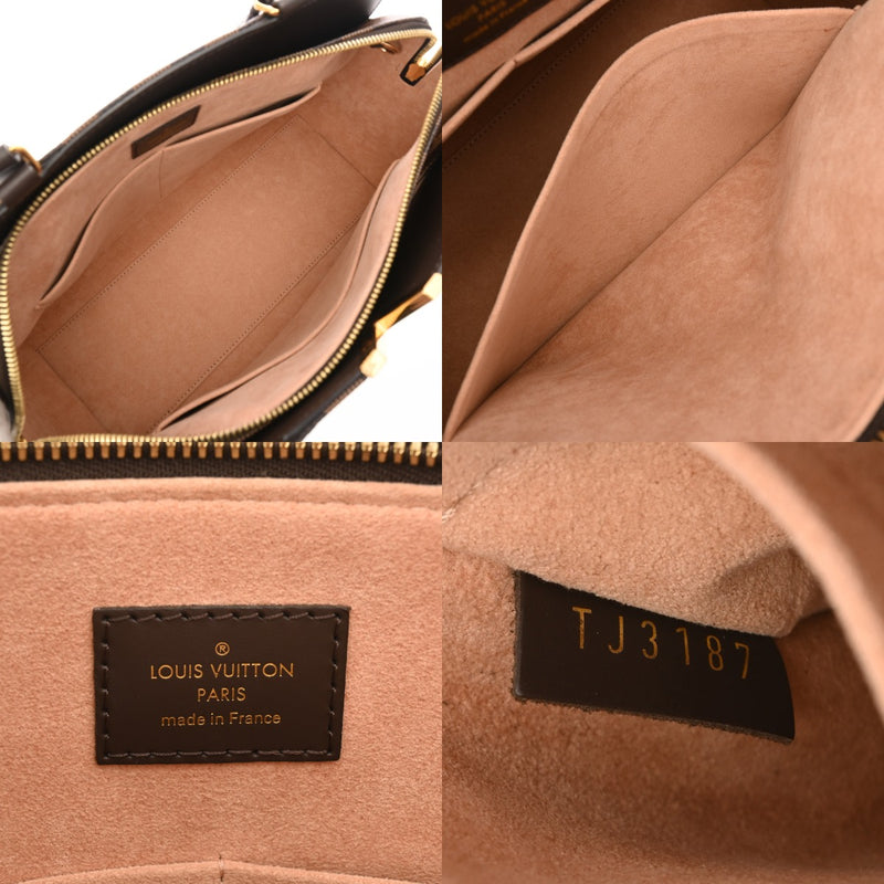 LOUIS VUITTON ルイヴィトン ダミエ ケンジントン ボーリング 2WAY ブラウン N41505 レディース ダミエキャンバス ハンドバッグ Aランク 中古 銀蔵