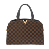 LOUIS VUITTON ルイヴィトン ダミエ ケンジントン ボーリング 2WAY ブラウン N41505 レディース ダミエキャンバス ハンドバッグ Aランク 中古 銀蔵
