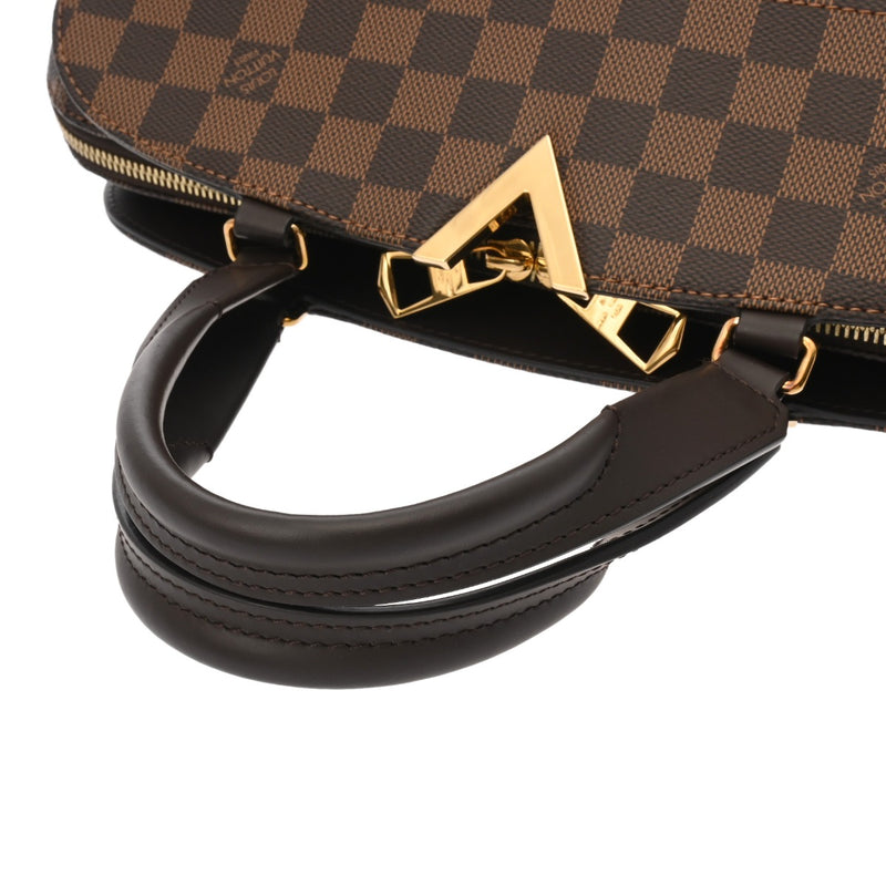 LOUIS VUITTON ルイヴィトン ダミエ ケンジントン ボーリング 2WAY ブラウン N41505 レディース ダミエキャンバス ハンドバッグ Aランク 中古 銀蔵