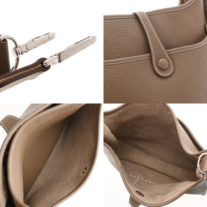 HERMES エルメス エブリン エヴリン3 PM エトゥープ □R刻印(2014年頃) ユニセックス トリヨンクレマンス ショルダーバッグ Aランク 中古 銀蔵