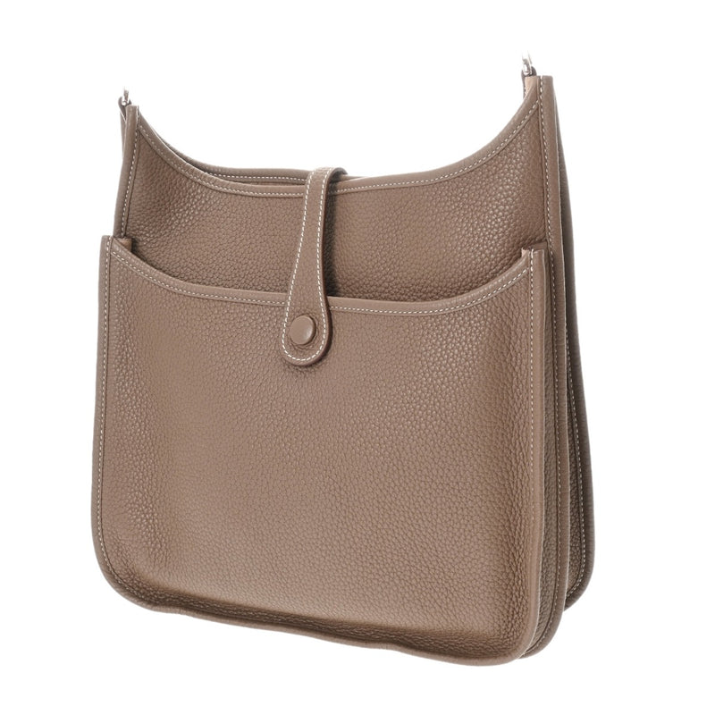 HERMES エルメス エブリン エヴリン3 PM エトゥープ □R刻印(2014年頃) ユニセックス トリヨンクレマンス ショルダーバッグ Aランク 中古 銀蔵