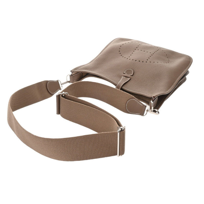 HERMES エルメス エブリン エヴリン3 PM エトゥープ □R刻印(2014年頃) ユニセックス トリヨンクレマンス ショルダーバッグ Aランク 中古 銀蔵