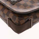LOUIS VUITTON ルイヴィトン ダミエ ブルックリン PM ブラウン N51210 ユニセックス ダミエキャンバス ショルダーバッグ ABランク 中古 銀蔵