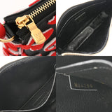 LOUIS VUITTON ルイヴィトン LV×UF ポシェットアクセソワ―ル 赤/黒 M45548 レディース コーティングキャンバス / タフタ アクセサリーポーチ Aランク 中古 銀蔵
