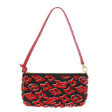 LOUIS VUITTON ルイヴィトン LV×UF ポシェットアクセソワ―ル 赤/黒 M45548 レディース コーティングキャンバス / タフタ アクセサリーポーチ Aランク 中古 銀蔵