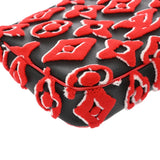 LOUIS VUITTON ルイヴィトン LV×UF ポシェットアクセソワ―ル 赤/黒 M45548 レディース コーティングキャンバス / タフタ アクセサリーポーチ Aランク 中古 銀蔵