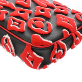 LOUIS VUITTON ルイヴィトン LV×UF ポシェットアクセソワ―ル 赤/黒 M45548 レディース コーティングキャンバス / タフタ アクセサリーポーチ Aランク 中古 銀蔵