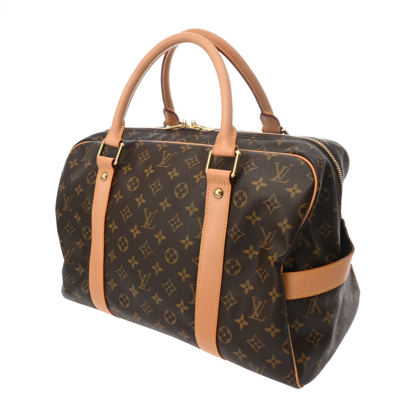 LOUIS VUITTON ルイヴィトン モノグラム キャリーオール ブラウン M40074 レディース モノグラムキャンバス ボストンバッグ Aランク 中古 銀蔵