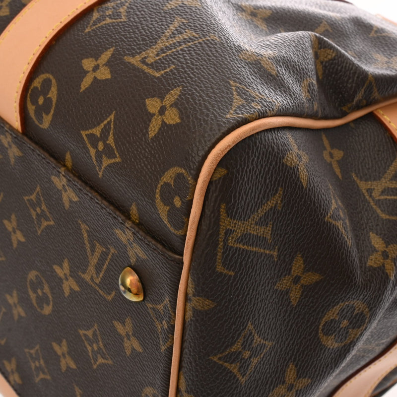 LOUIS VUITTON ルイヴィトン モノグラム キャリーオール ブラウン M40074 レディース モノグラムキャンバス ボストンバッグ Aランク 中古 銀蔵