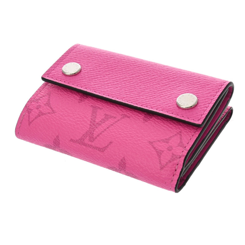LOUIS VUITTON ルイヴィトン タイガラマ ディスカバリーコンパクトウォレット フューシャ M30773 メンズ モノグラムキャンバス 三つ折り財布 新同 中古 銀蔵