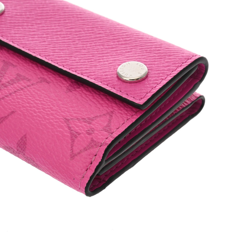 LOUIS VUITTON ルイヴィトン タイガラマ ディスカバリーコンパクトウォレット フューシャ M30773 メンズ モノグラムキャンバス 三つ折り財布 新同 中古 銀蔵
