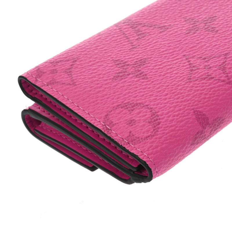 LOUIS VUITTON ルイヴィトン タイガラマ ディスカバリーコンパクトウォレット フューシャ M30773 メンズ モノグラムキャンバス 三つ折り財布 新同 中古 銀蔵