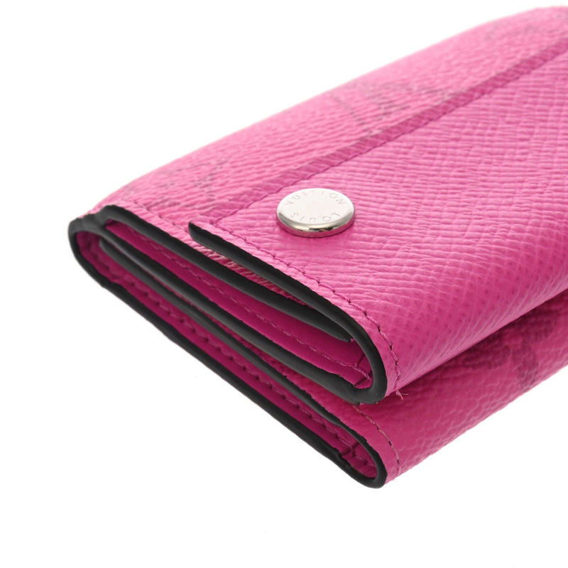 LOUIS VUITTON ルイヴィトン タイガラマ ディスカバリーコンパクトウォレット フューシャ M30773 メンズ モノグラムキャンバス 三つ折り財布 新同 中古 銀蔵