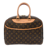 LOUIS VUITTON ルイヴィトン モノグラム ドーヴィル ブラウン M47270 レディース モノグラムキャンバス ハンドバッグ Aランク 中古 銀蔵