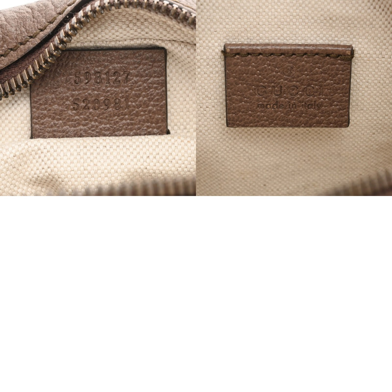 GUCCI グッチ オフィディア ミニメッセンジャーバッグ ベージュ 598127 レディース GGスプリームキャンバス レザー ショルダーバッグ Aランク 中古 銀蔵