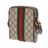 GUCCI グッチ オフィディア ミニメッセンジャーバッグ ベージュ 598127 レディース GGスプリームキャンバス レザー ショルダーバッグ Aランク 中古 銀蔵