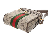 GUCCI グッチ オフィディア ミニメッセンジャーバッグ ベージュ 598127 レディース GGスプリームキャンバス レザー ショルダーバッグ Aランク 中古 銀蔵