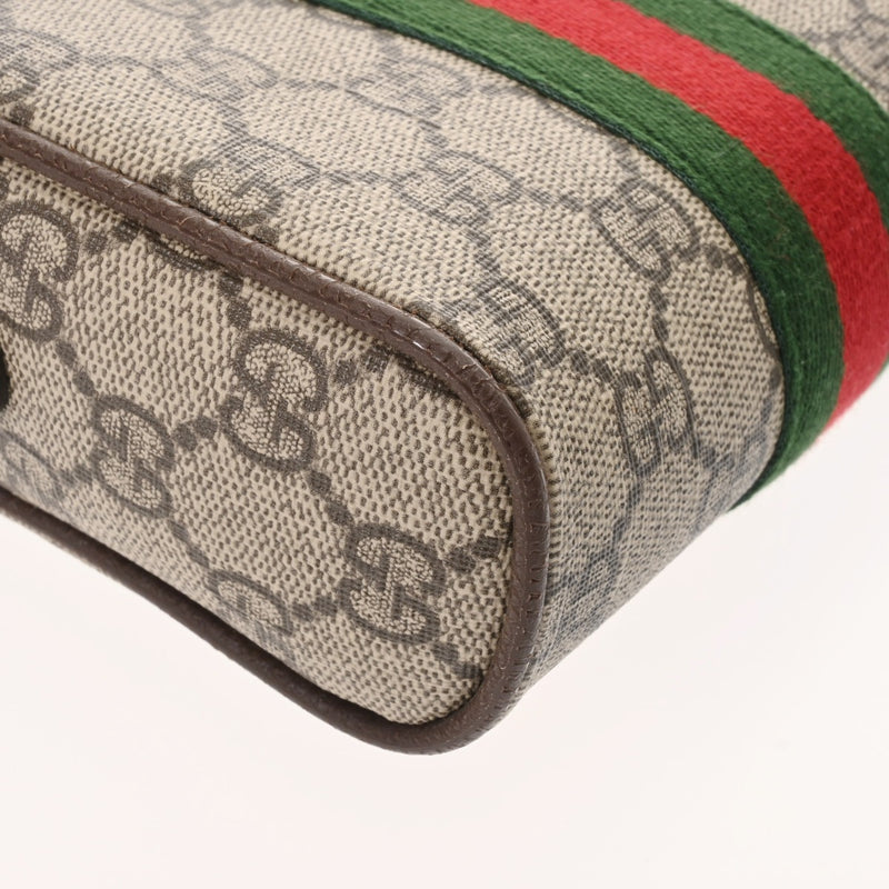 GUCCI グッチ オフィディア ミニメッセンジャーバッグ ベージュ 598127 レディース GGスプリームキャンバス レザー ショルダーバッグ Aランク 中古 銀蔵