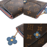 LOUIS VUITTON ルイヴィトン モノグラム ポルトフォイユ エミリー ブルージーン ブラウン M63895 レディース モノグラムキャンバス 長財布 Aランク 中古 銀蔵